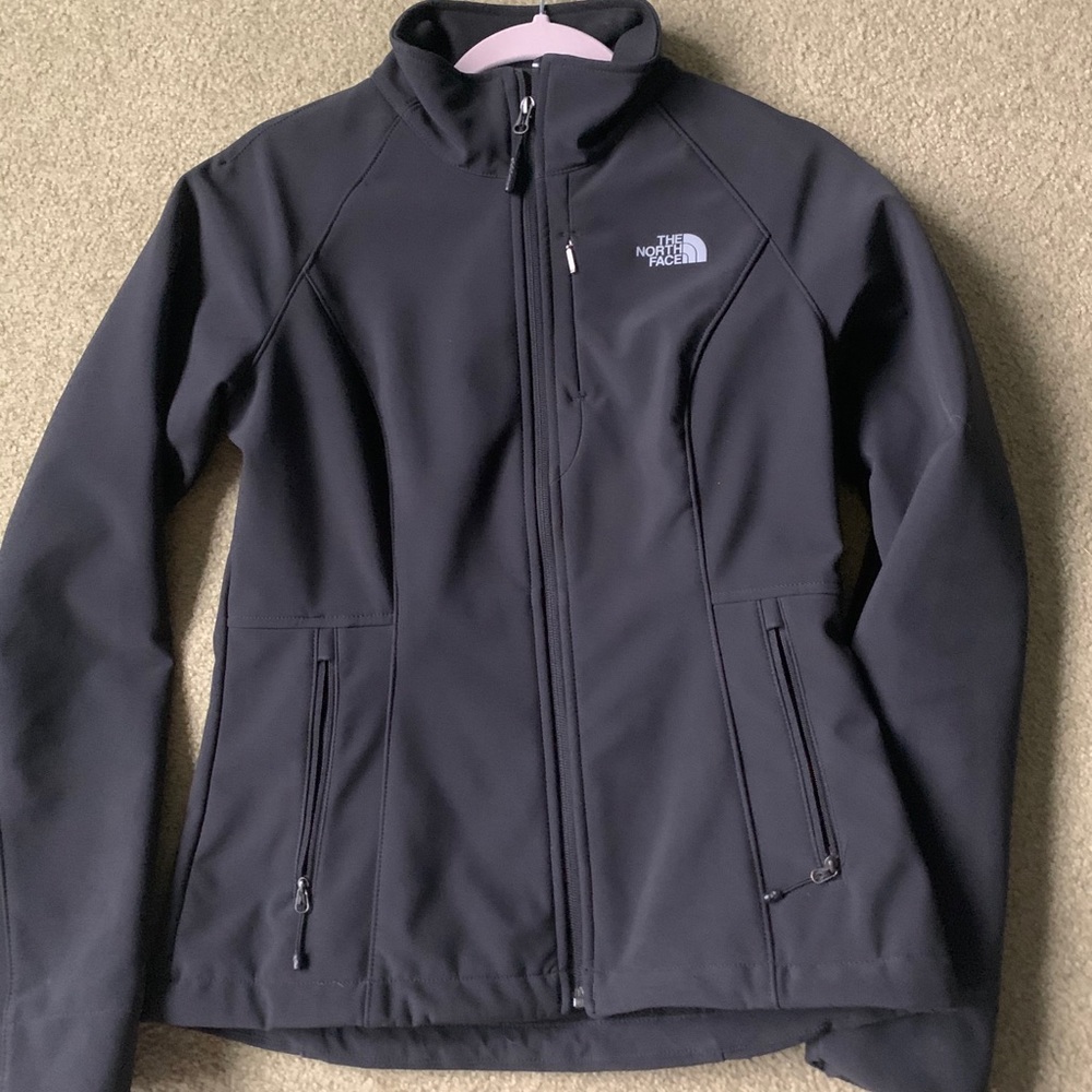North face Black Softshell jacket